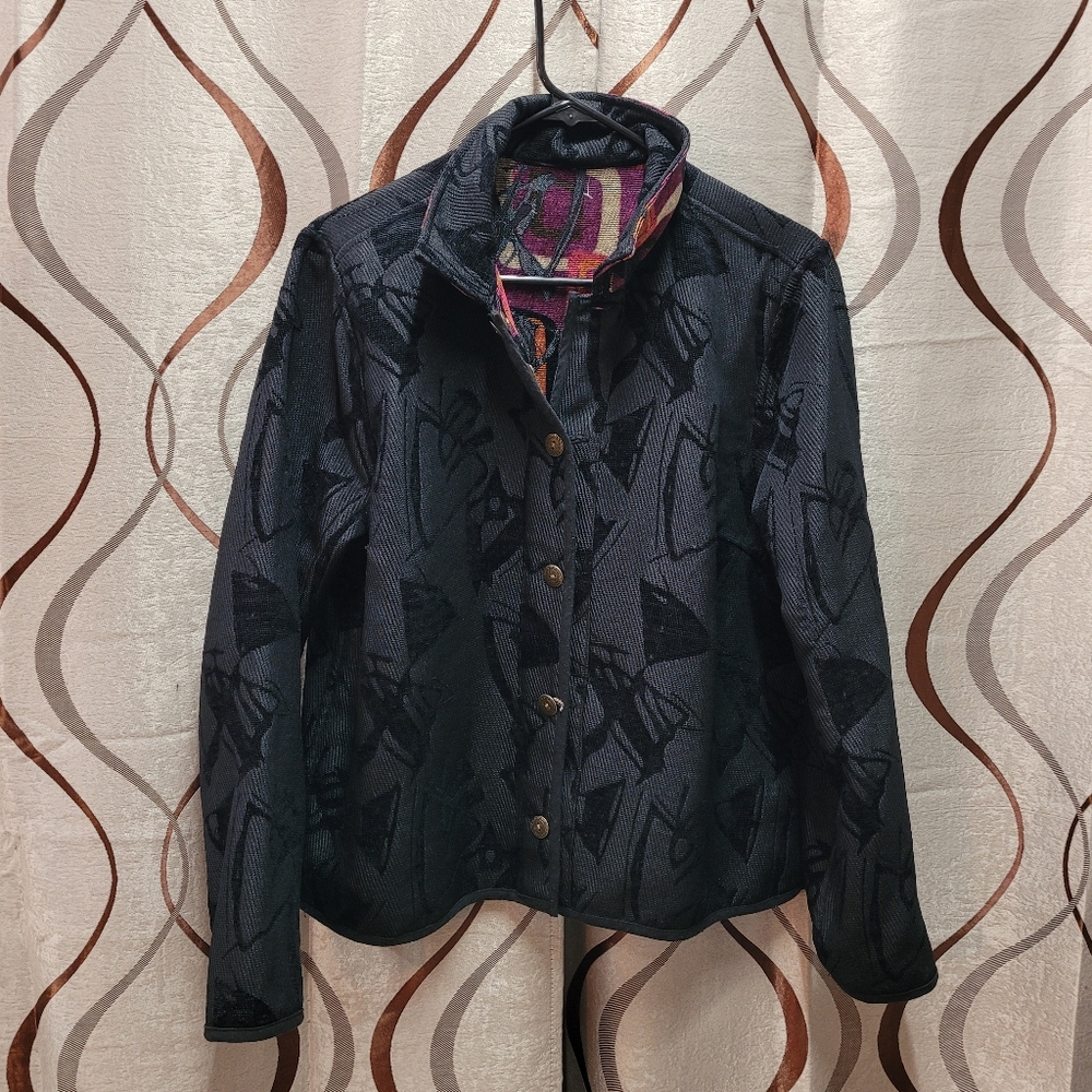 Abstract Cloth Reversible Jacket - Picture 8 of 11